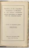 (AFRICA--TRAVEL AND EXPLORATION.) STARR, FREDERICK. Narrative of the Expedition dispatched to Musahdu [sic] by the Liberian Government